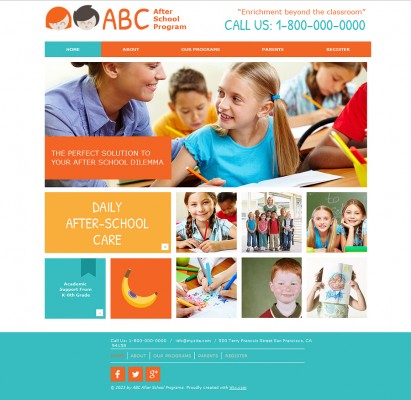 Thiết kế website trường học ABC
